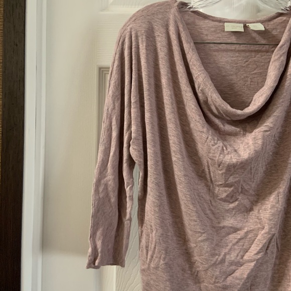 St. Tropez West Pink/Mauve Drape Neck Top Small - Picture 4 of 7